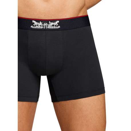 Lot de 3 boxers courts gris et noir en coton avec ceinture élastiquée - Image 9
