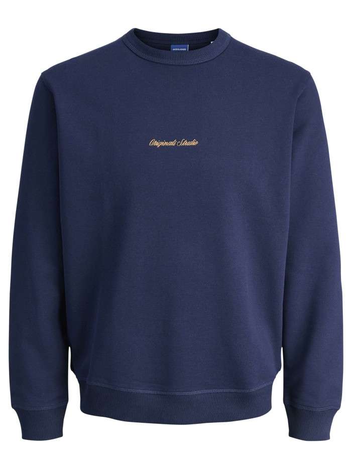Sweat en coton marine avec...