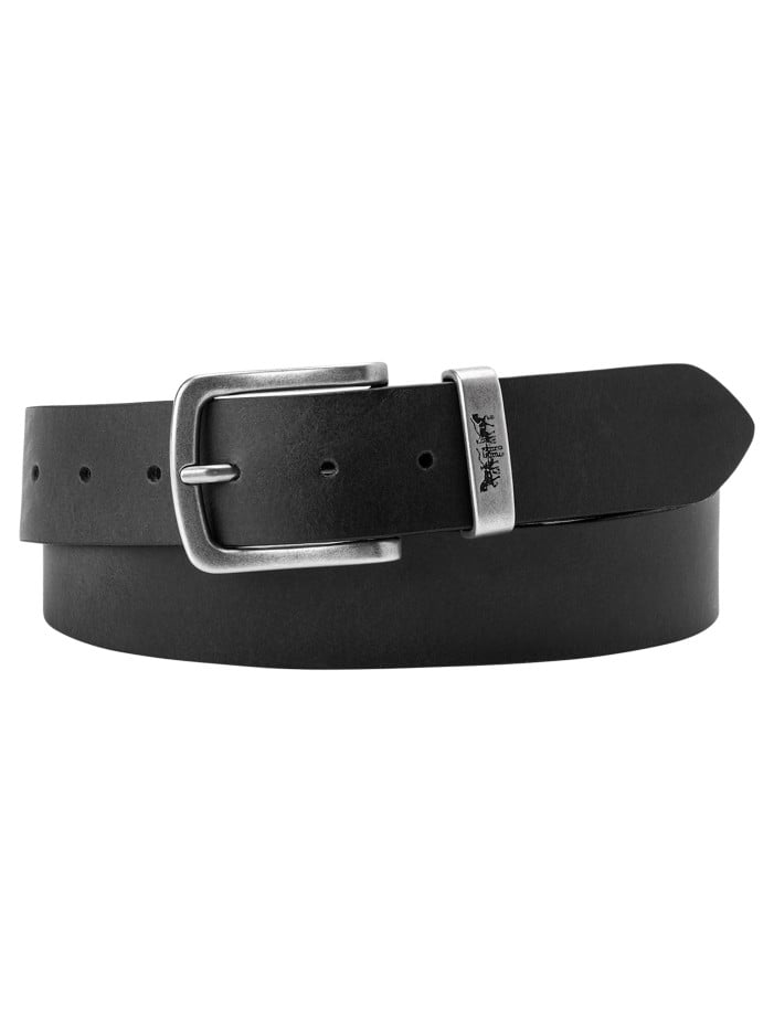 Ceinture en cuir noire unie...