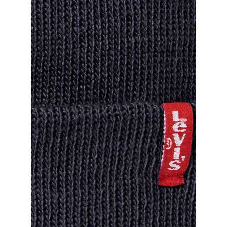 Bonnet marine uni avec large revers et étiquette de la marque - Image 5