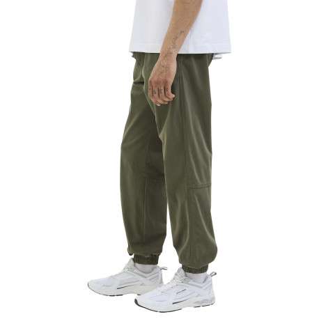 Pantalon Jogging Jpstkane Troy Cuffed Jogger Sn en coton kaki uni à coupe droite - Image 7