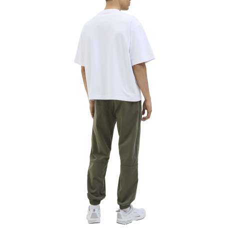 Pantalon Jogging Jpstkane Troy Cuffed Jogger Sn en coton kaki uni à coupe droite - Image 8
