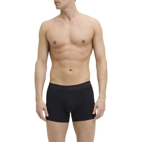 Lot de 3 boxers classiques en coton mélangé multicolore avec des motifs - Image 5