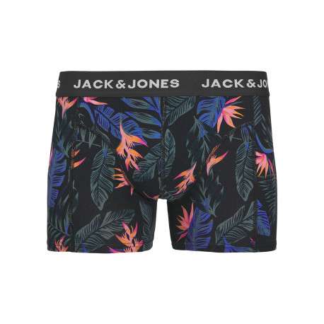 Lot de 2 boxers classiques en coton mélangé noir à coupe fermée avec des motifs - Image 3