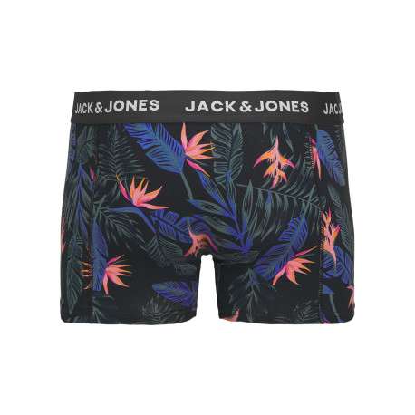 Lot de 2 boxers classiques en coton mélangé noir à coupe fermée avec des motifs - Image 4