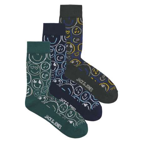 Chaussettes hautes vertes avec des motifs et une coupe haute