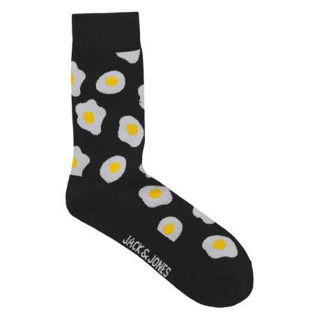 Lot de 3 paires de chaussettes hautes noires à motifs et avec une coupe haute - Image 4