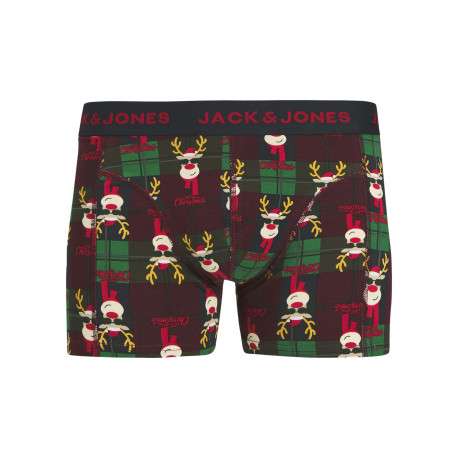Lot de 3 boxers classiques en coton mélangé nuit à motifs avec une coupe fermée - Image 2