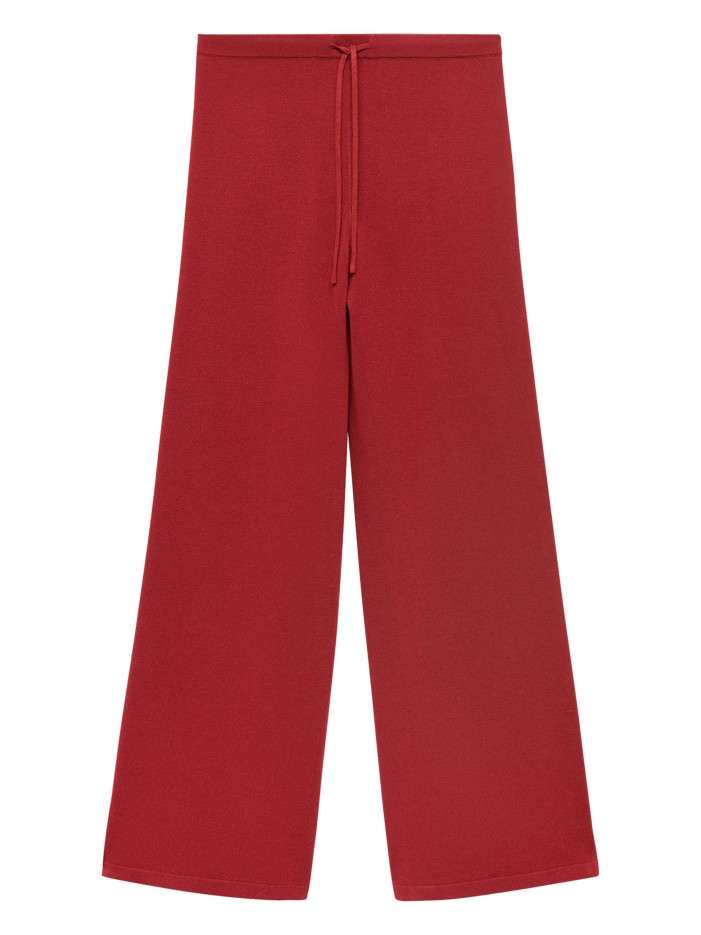 Pantalon jogging rouge uni...