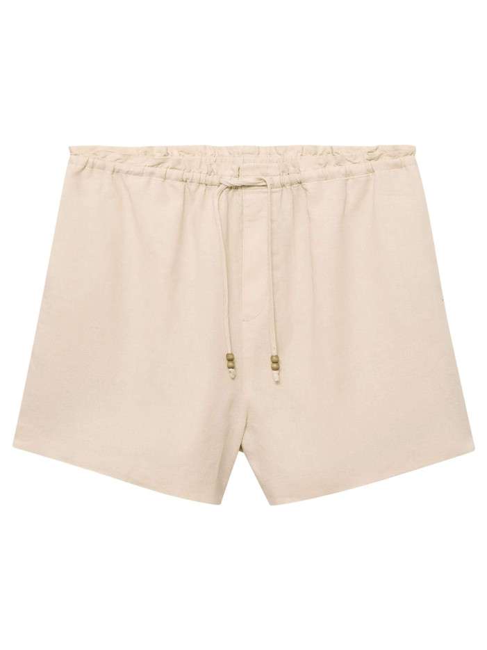 Short chino écru uni avec...