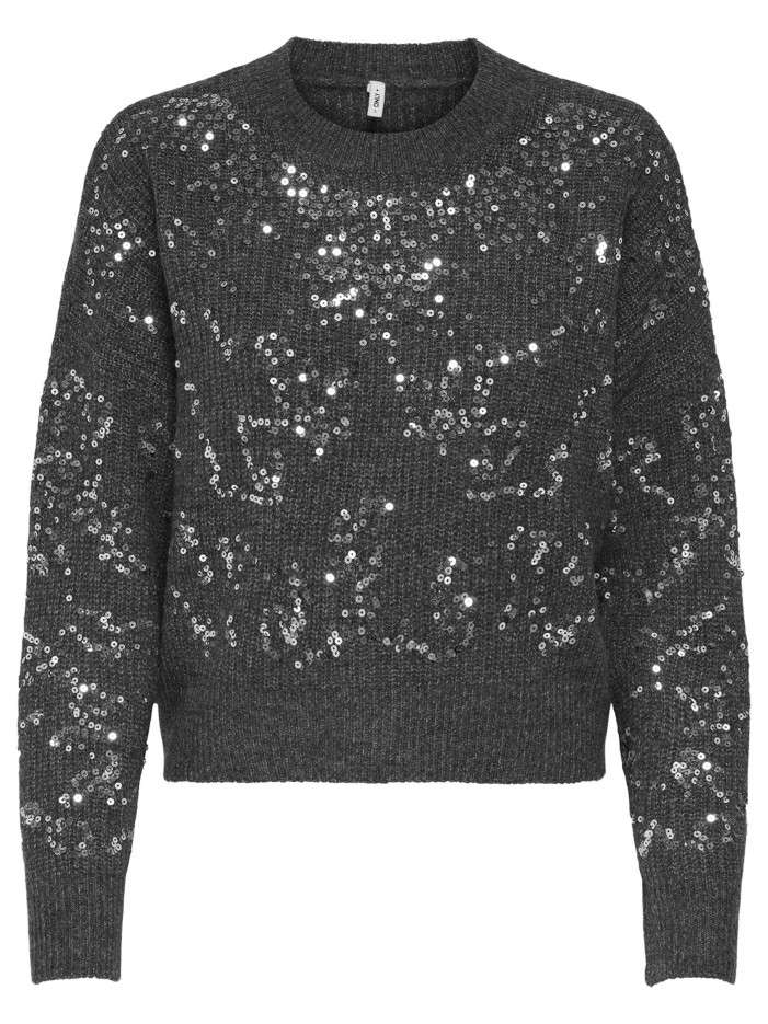Pull gris uni coupe droite...
