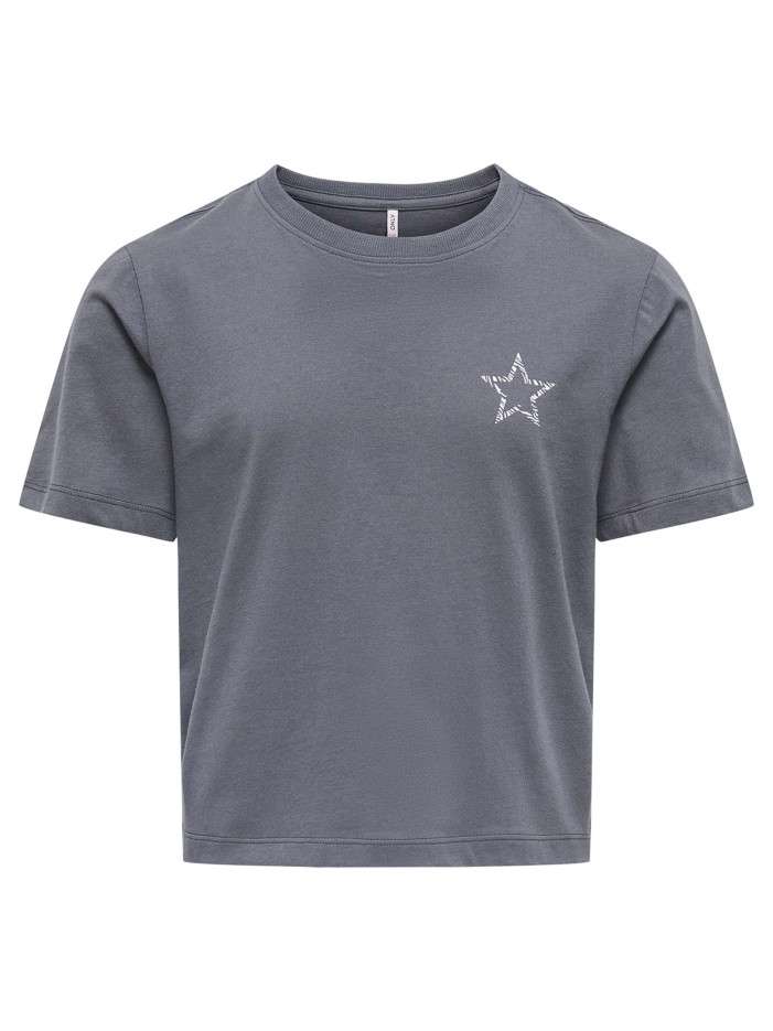 T-shirt en coton anthracite...
