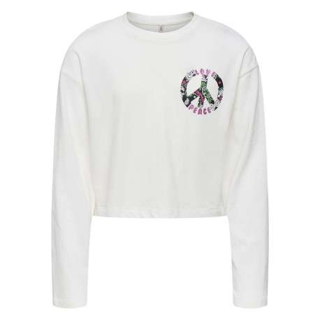 T-shirt en coton biologique blanc uni avec une coupe droite à col rond