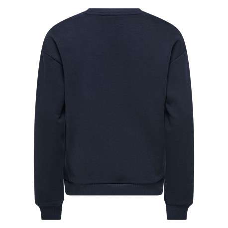 Sweat marine imprimé avec une coupe droite et un col rond à manches longues - Image 2