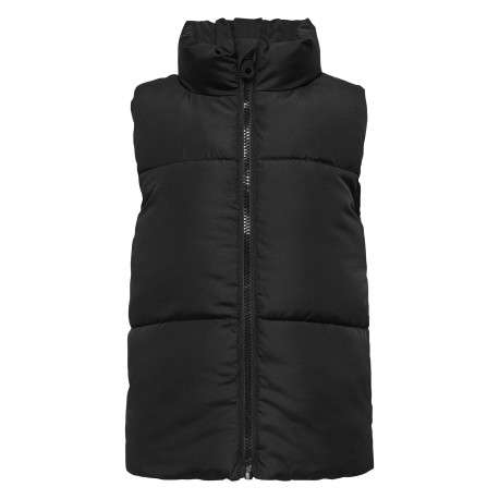 Doudoune noire imprimé avec une coupe droite et un col montant - Image 3
