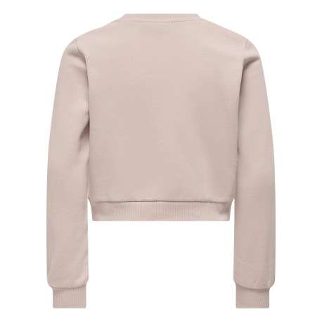 Sweat rose uni avec une coupe droite à col rond et des manches longues - Image 2