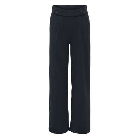 Pantalon chino nuit uni avec une coupe droite et une taille élastiquée
