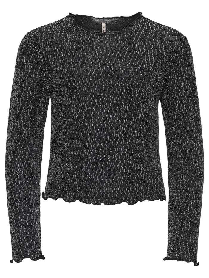 T-shirt noir uni avec une...