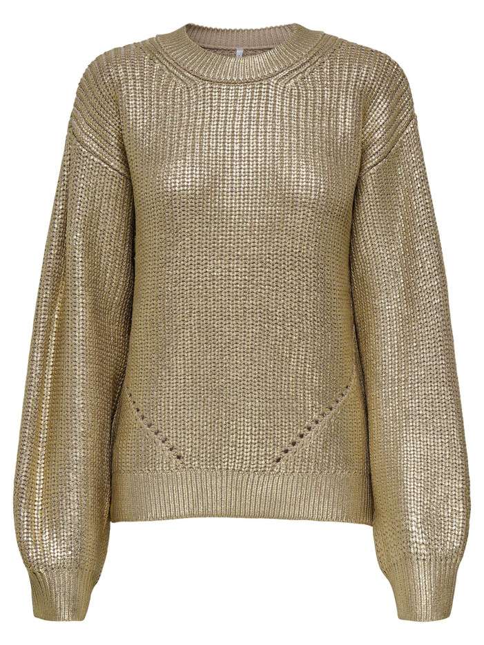 Pull beige uni avec une...