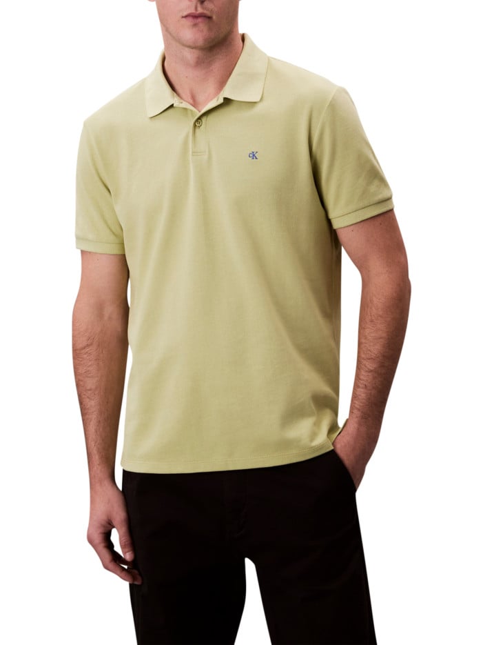 Polo en coton vert pistache...