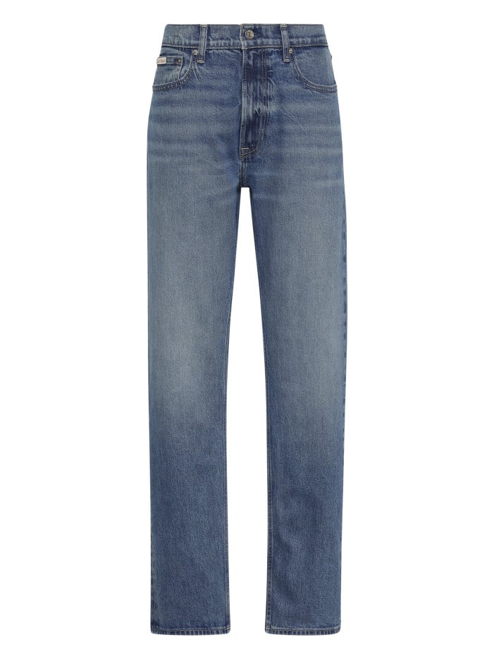 Jean en coton bleu indigo...