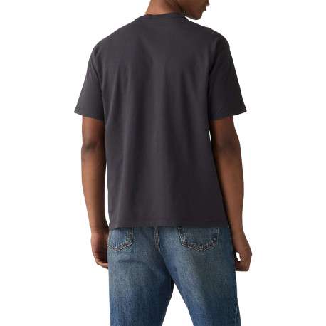 T-shirt noir avec un imprimé fantaisie et des manches courtes - Image 4