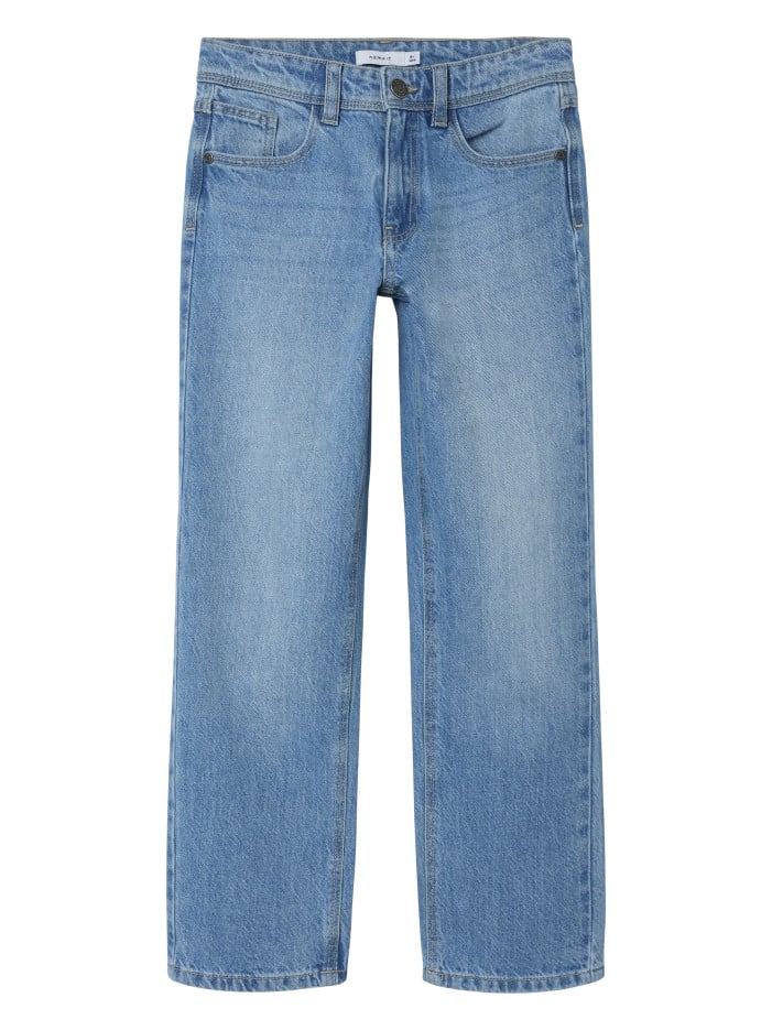 Jean bleu uni avec une...