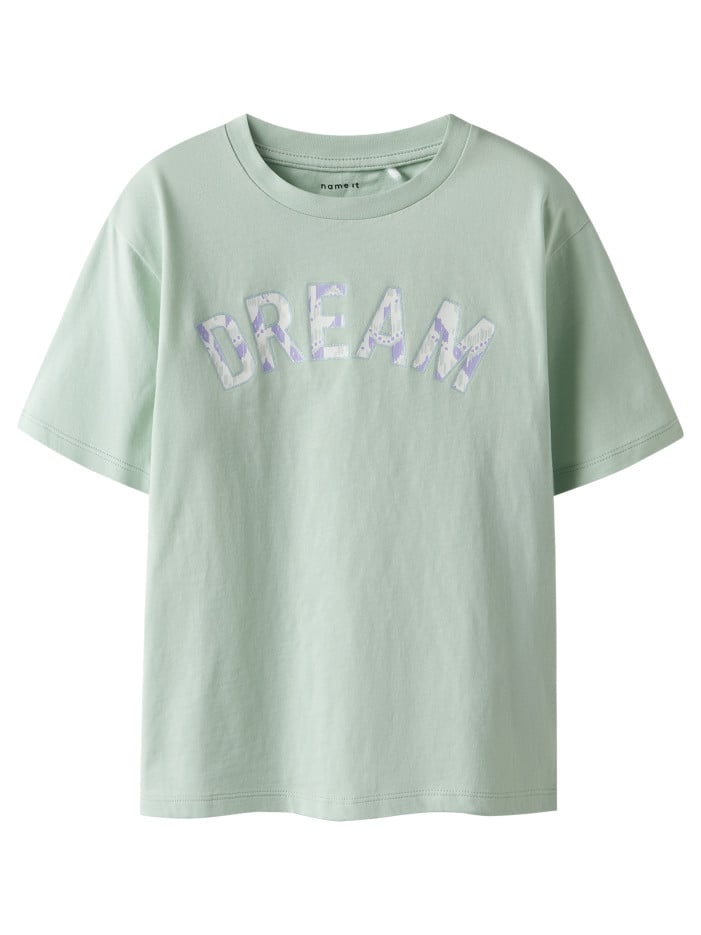 T-shirt en coton vert d'eau...