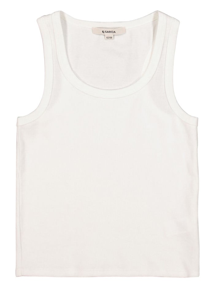 Débardeur côtelé en coton...
