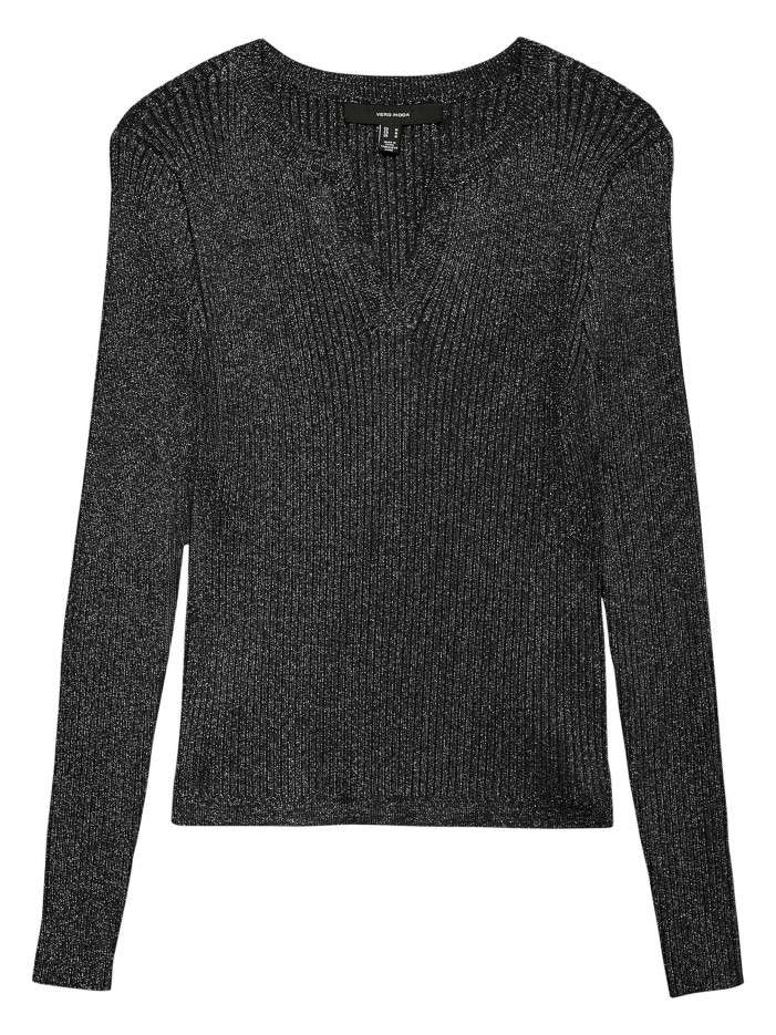 Pull noir uni avec...