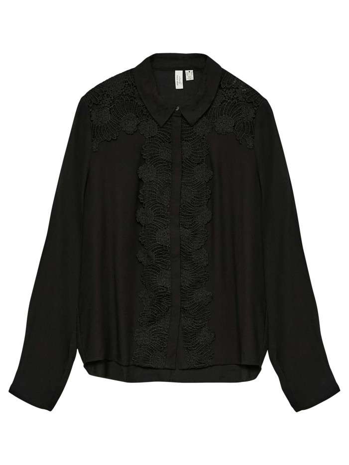 Chemisier noir uni...