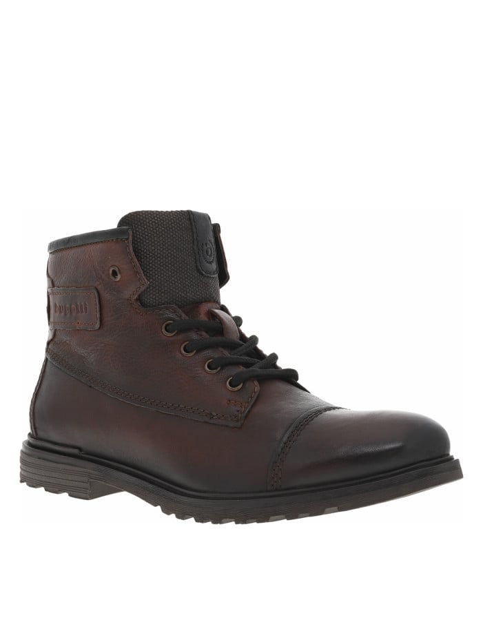 Bottines en cuir bordeaux...