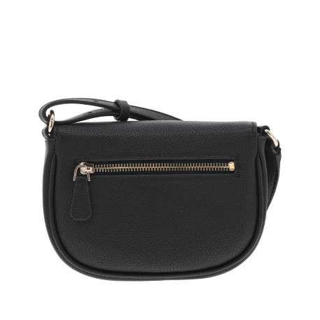 Sac noir uni avec logo iconique de la marque en relief sur le devant - Image 3
