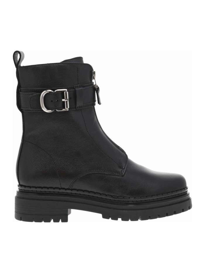 Bottines en cuir noires à...