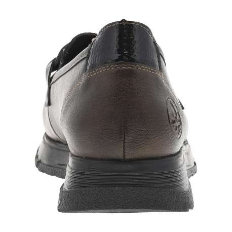Mocassins en cuir bronze avec semelle à talon plat et maillons décoratifs - Image 6