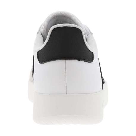 Tennis en cuir blanches avec semelle à talon plat et fermeture à lacets - Image 6