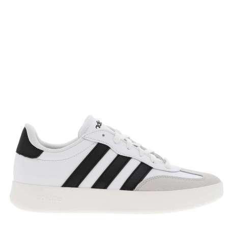 Tennis en cuir blanches avec semelle à talon plat et fermeture à lacets - Image 2