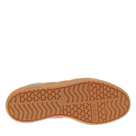 Tennis en cuir bleu canard avec semelle à talon plateau et lacets plats - Image 5