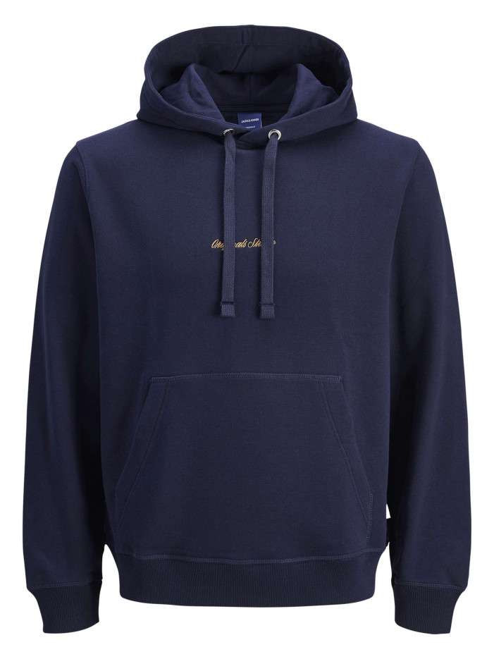 Sweat en coton marine uni...