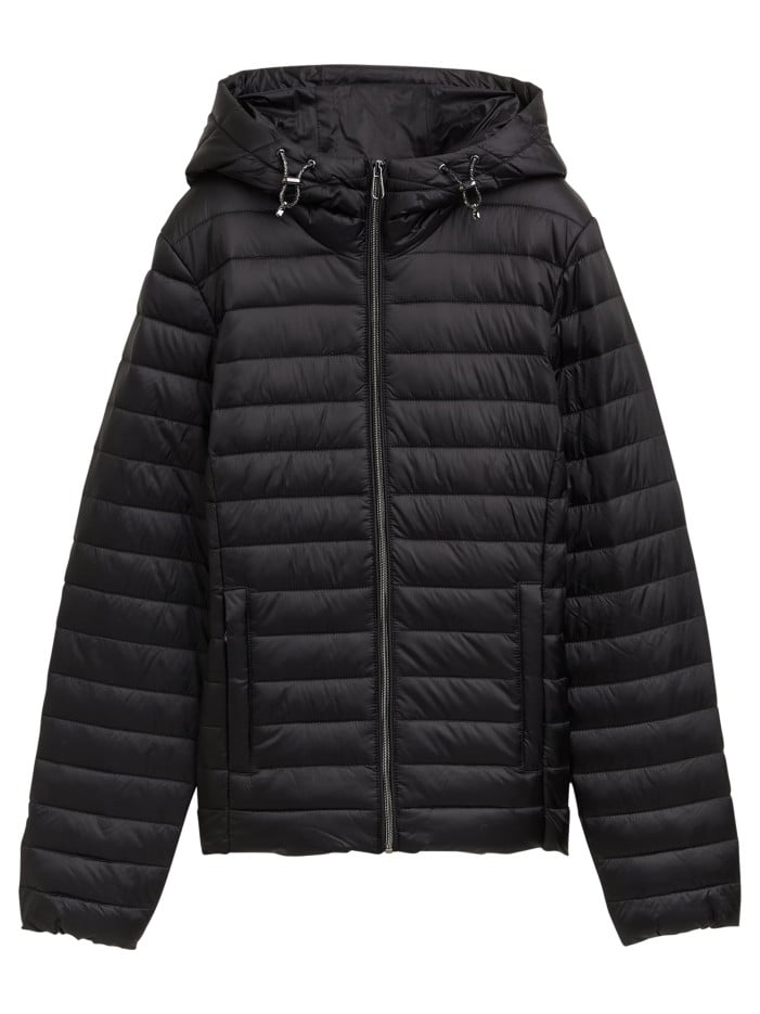 Doudoune noire unie...