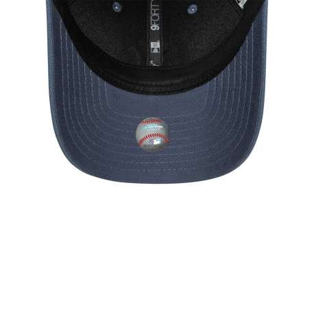 Casquette snapback bleue unie avec logo NY brodé en blanc - Image 5