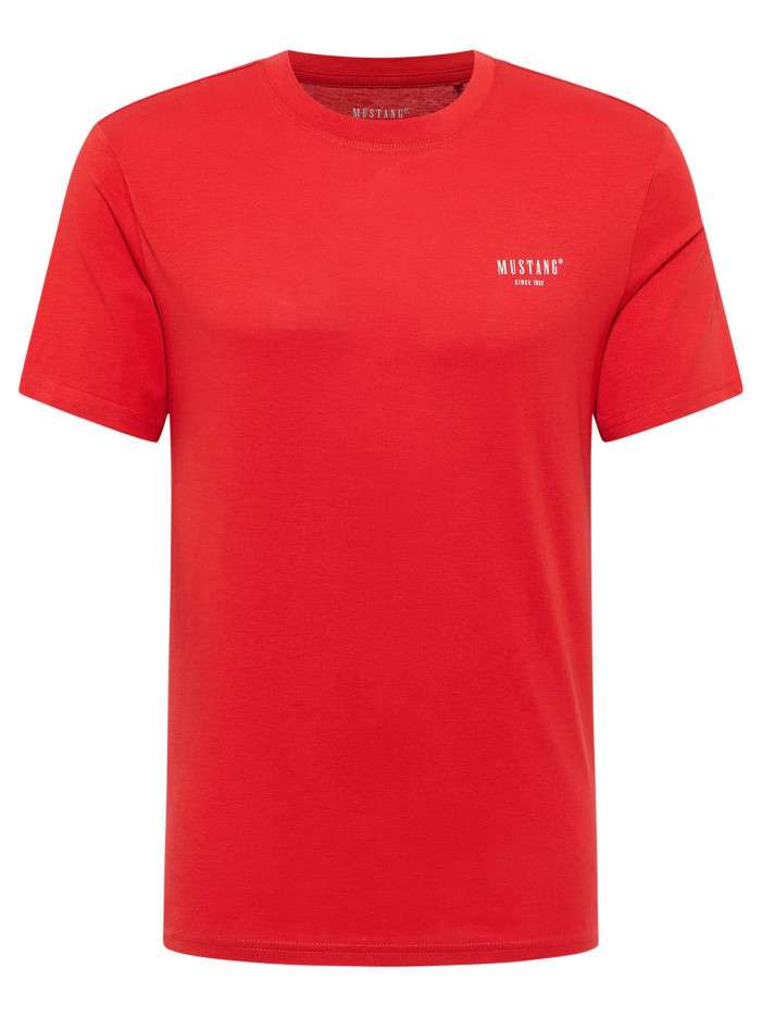 T-shirt en coton rouge uni...