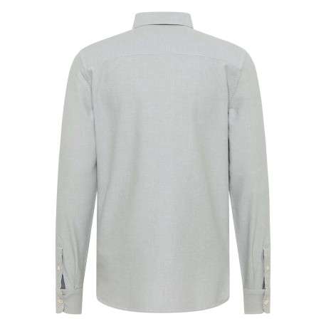 Chemise en coton grise avec un col chemise et boutonnière à l'avant - Image 2