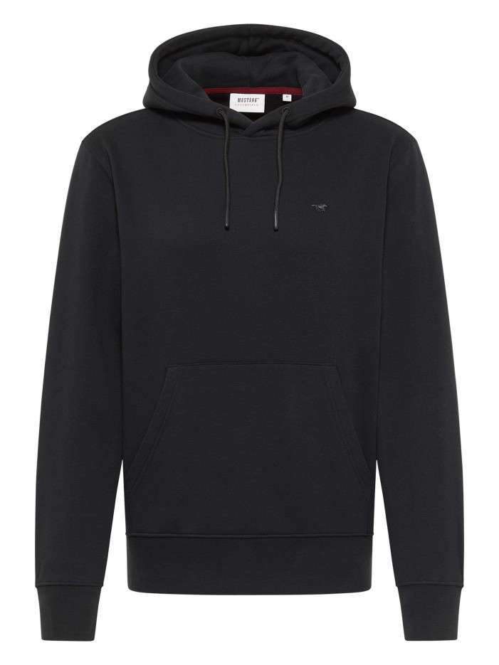 Sweat en coton noir avec un...