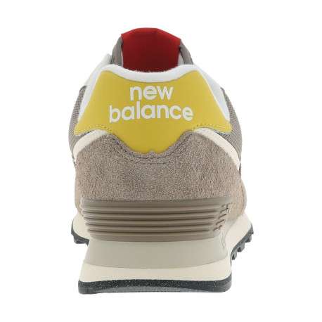 Baskets multisport en cuir taupe avec semelle crantée et fermeture à lacets - Image 6
