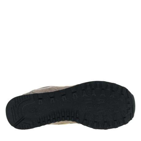Baskets multisport en cuir taupe avec semelle crantée et fermeture à lacets - Image 5