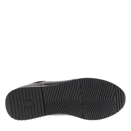 Baskets running noires avec semelle à talon compensé bas et lacets - Image 6
