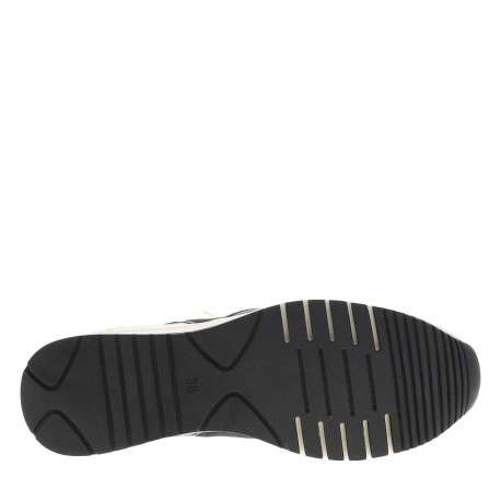 Baskets running noires avec semelle à talon compensé moyen et lacets - Image 6