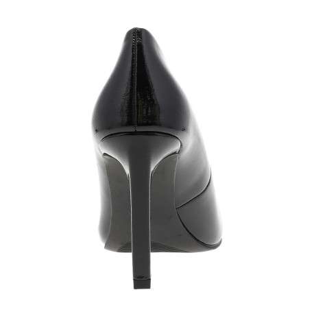 Escarpins noirs vernis avec semelle à talon décroché haut et fin - Image 6