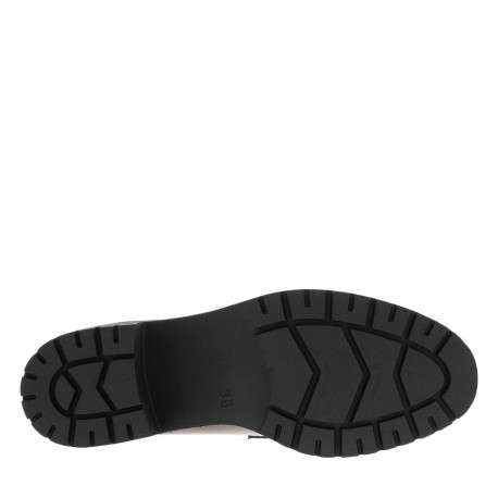 Mocassins noirs en matière lisse et vernie avec semelle à talon décroché bas - Image 5